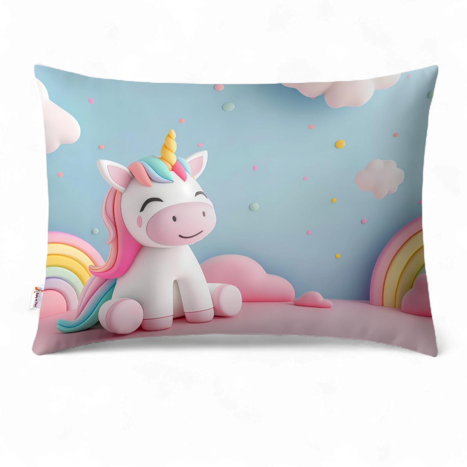 Kids Pillow for 1-5 Years, 12 x 18 Inch Super Soft Cotton Fabric with Microfiber Filling - Cartoon & Animal Prints, Lightweight Small Bed Pillow for Toddlers, Travel & Everyday Use-image-23