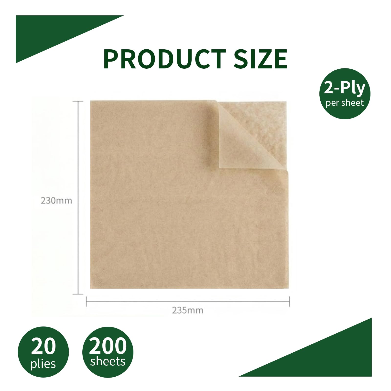Suche ręczniki papierowe, papier bambusowy do rąk niewybielone chusteczki składane ZZ/V, 20 x 200 sztuk (ok. 4000 arkuszy) do dozowników w toaletach, biurach i gabinetach