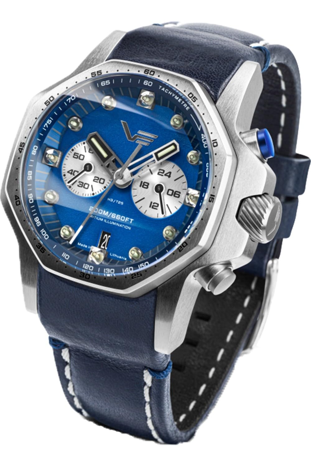 Vostok Europe Zegarek męski Atomic Age Sakharov Chronograf z 2 paskami w różnych wariantach