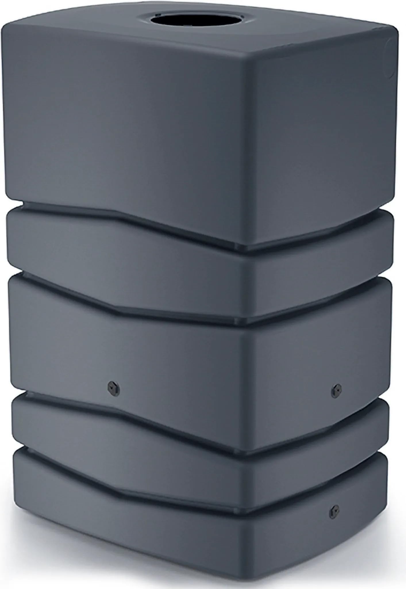 Regentonne 450L, Anthrazit, Robuster Regenwasserspeicher für Garten und Bewässerung, 115 x 57 x 77 cm