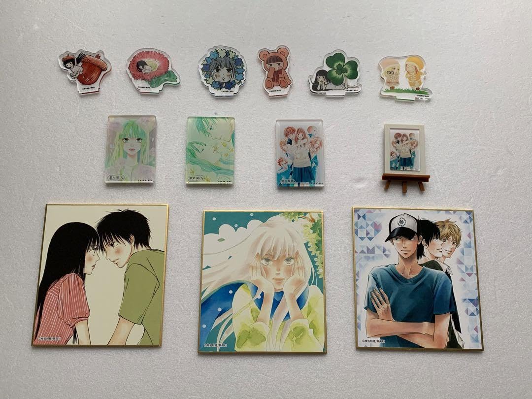 君に届け　黒沼爽子　風早翔太　色紙　マグネット　ミニチュアアートイーゼル 君に届け 黒沼爽子 風早翔太 色紙 マグネット ミニチュアアート