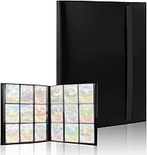 talifoca 360 Card - Binder for Pokemon Cards, Album for Cards, Card Binder for Pokemon, Collectible Card Binder, 18 Pockets Each Page, for Elastic Strap Prevented
