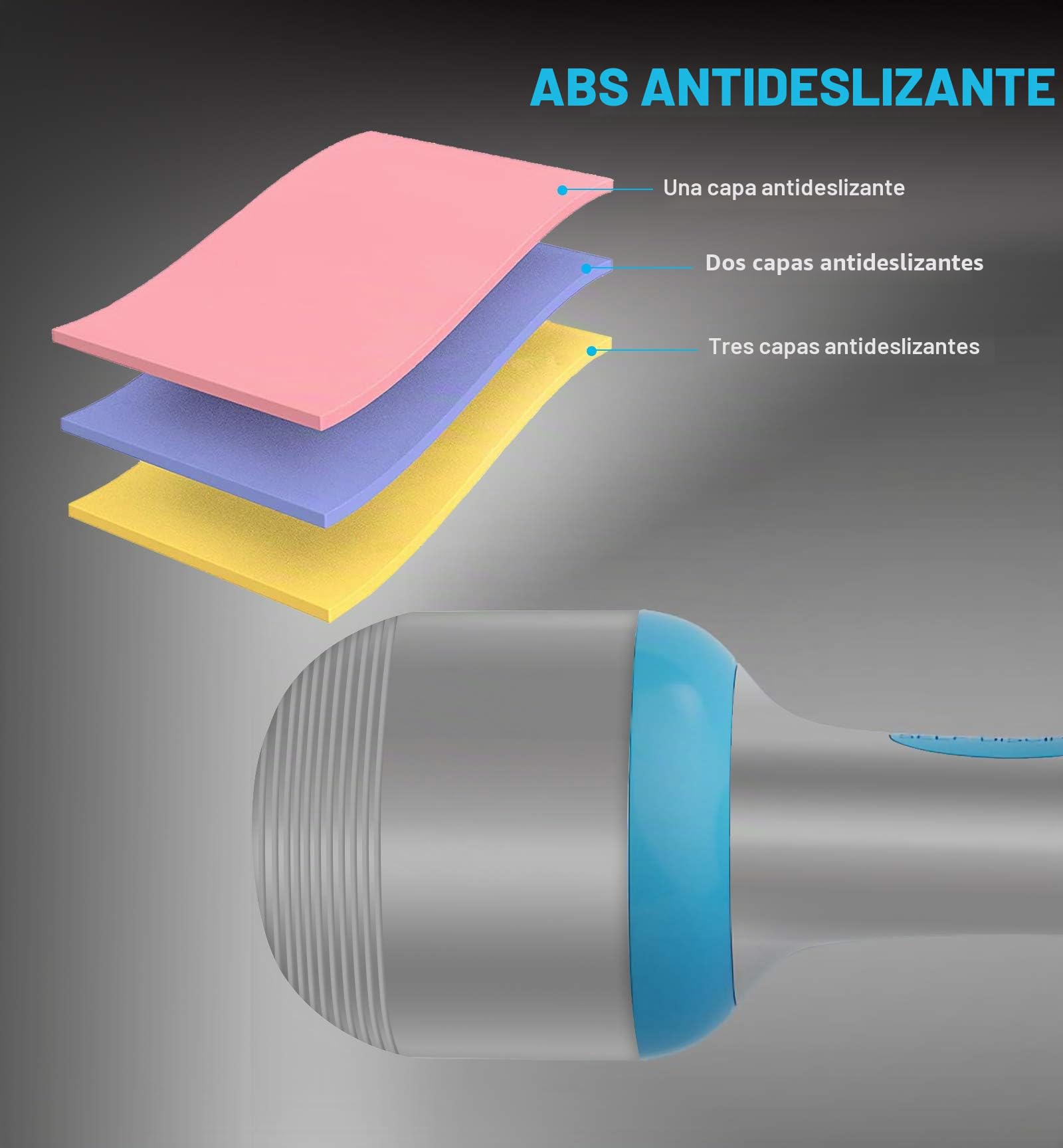 Mancuernas Ajustables 2 x 5 kg, 5 en 1 Pesas Ajustables para Hombre y Mujer, Mango de Neopreno Antideslizante para Fitness, Gimnasio, Pilates, Entrenamiento Muscular