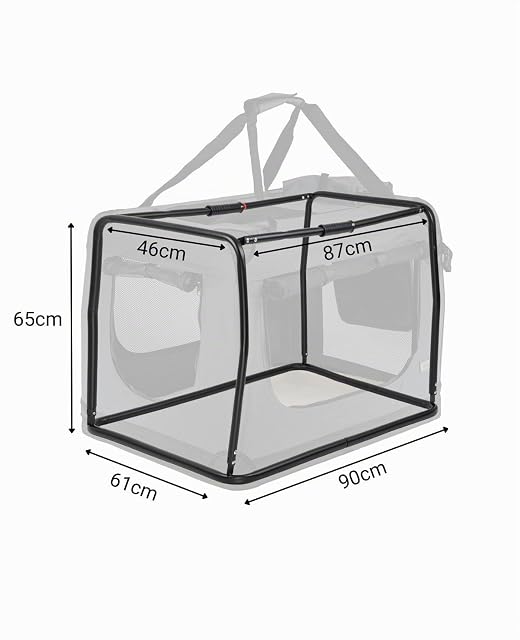 Foto 5 de 7 de lionto Transportín para Perros Bolsa transportín para Perros Transportín Plegable Autobox Bolsa para Animales…