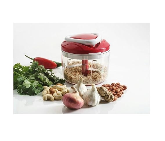 Generic Smart Pull N Chop Plastic Chopper, Red