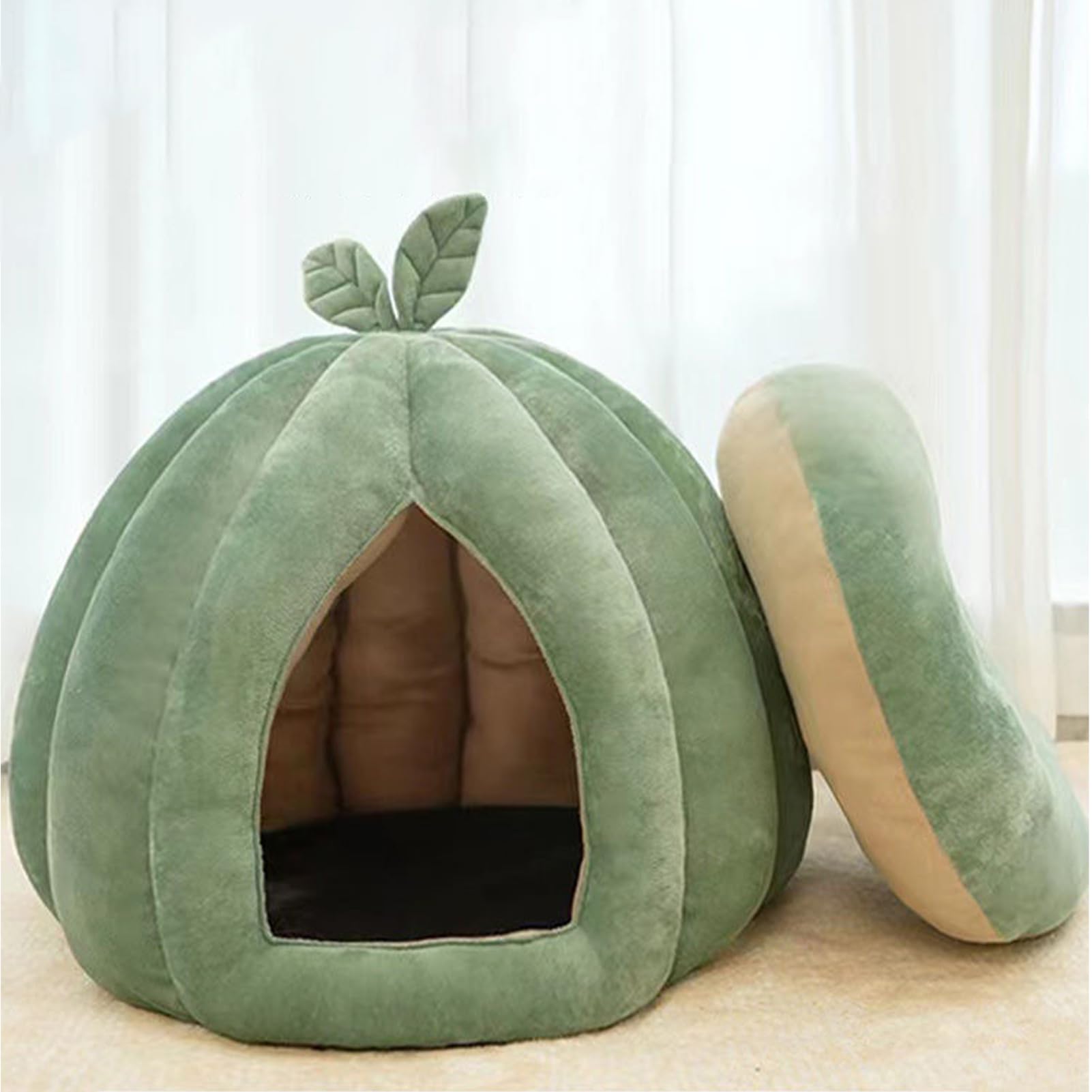 Cuccia per gatti di , cuccia per gatti chiusa, cuccia per gatti, cuccia per gatti, cuccia ispessita, cuccia per gatti di Halloween, cuccia per gattini, cani di piccola taglia, casa, interni