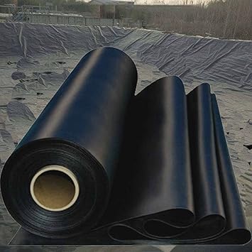 Image Pond Underlayment and Liner 10x20 Ft, 11.8 Mil Small Pond Liner, HDEP Koi Pond Liner, For Fish Ponds,fountains,waterfall and Water Gardens, Black/multiple Sizes