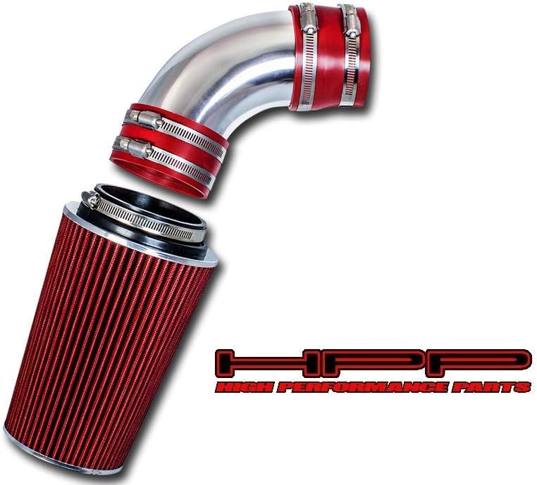 Short Ram Air Intake Kit & Red Filter Combo Compatible for 2010-2012 Hyundai Genesis Coupe 3.8L V6 Engine