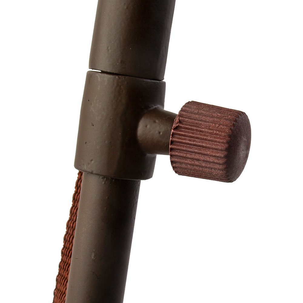 Januel – Sitzrute – Teleskopbeine – Sitzfläche Leder – Höhe 60 bis 100 cm – Freizeit Natur Outdoor Camping Jagd Angeln Bushcraft – Braun