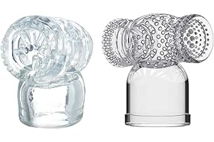 Training Toys for Men - 2 Larger NUIH Handheld Adult NuWand Vibe Attachments