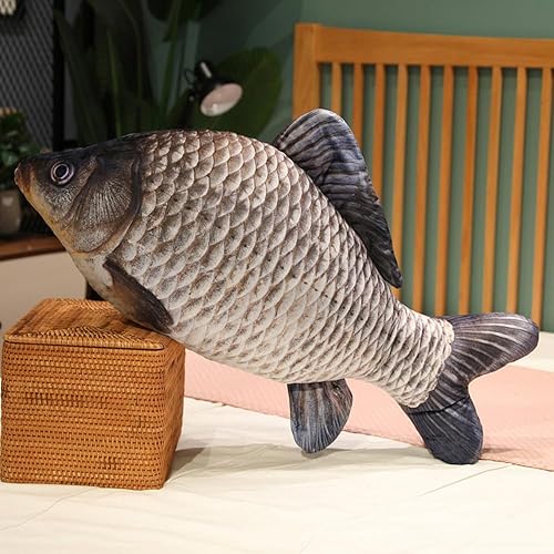 Miniatura 2 de XIYUAN Almohada de pescado 3D  Almohada suave con forma de pez de peluche, cojín de pescado  para regalo de decoración del hogar, almohada para