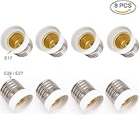 Vista 2 de 8 portalámparas E27 a E17 convertidor de adaptador - E26 a base de bombilla E17 - Compatible con bombillas LED/CFL, resistente al calor