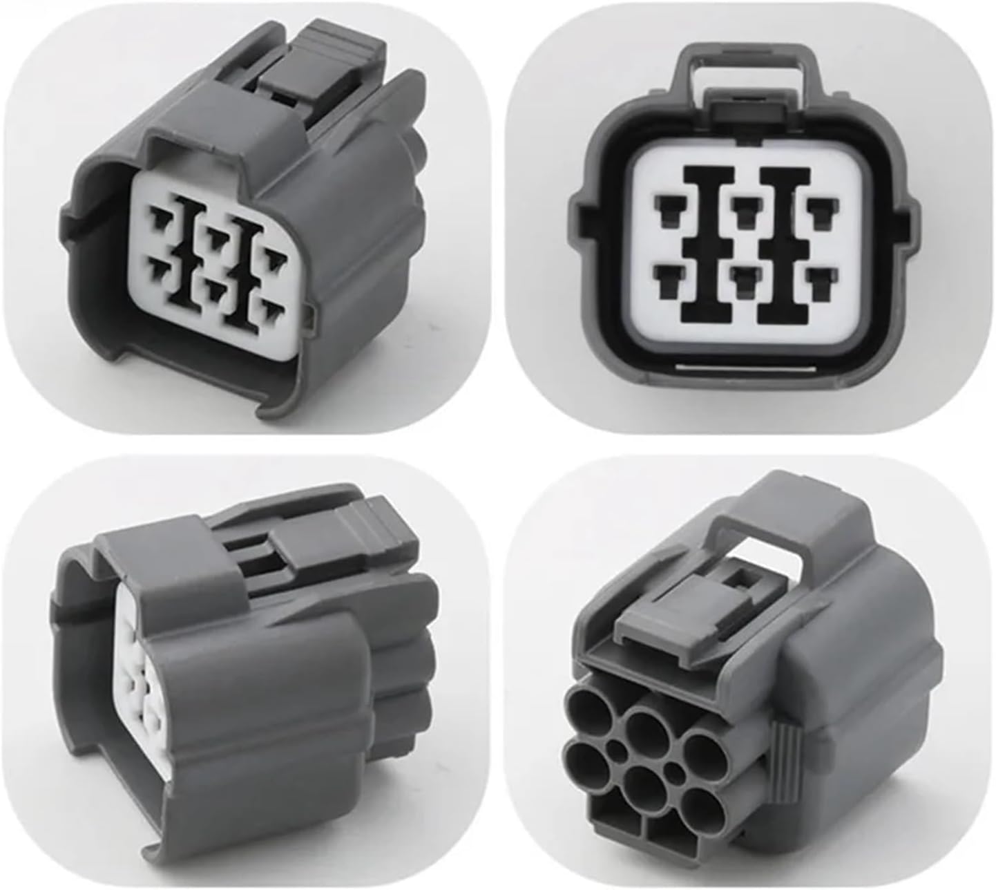 automotive connectors 6 Pin Male Female Connector 6189-0133 6181-0074 easy replacement(Female and Male,5 sets)