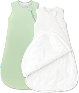 PurComfy Quilted Supersoft Sleep Sack, 2.5 TOG Premium Bamboo Viscose Warm Baby Sleeping Bag, Thick Babies Wearable Blanket