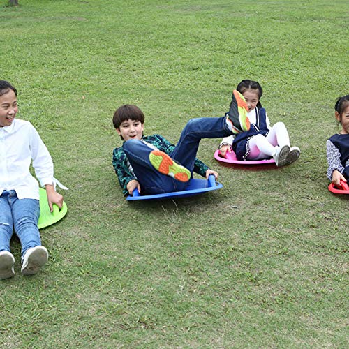 W-Shig Downhill Saucer Disc Snow Sled, Round Saucer Sled Outdoor Winter Sports Toy #TOP2