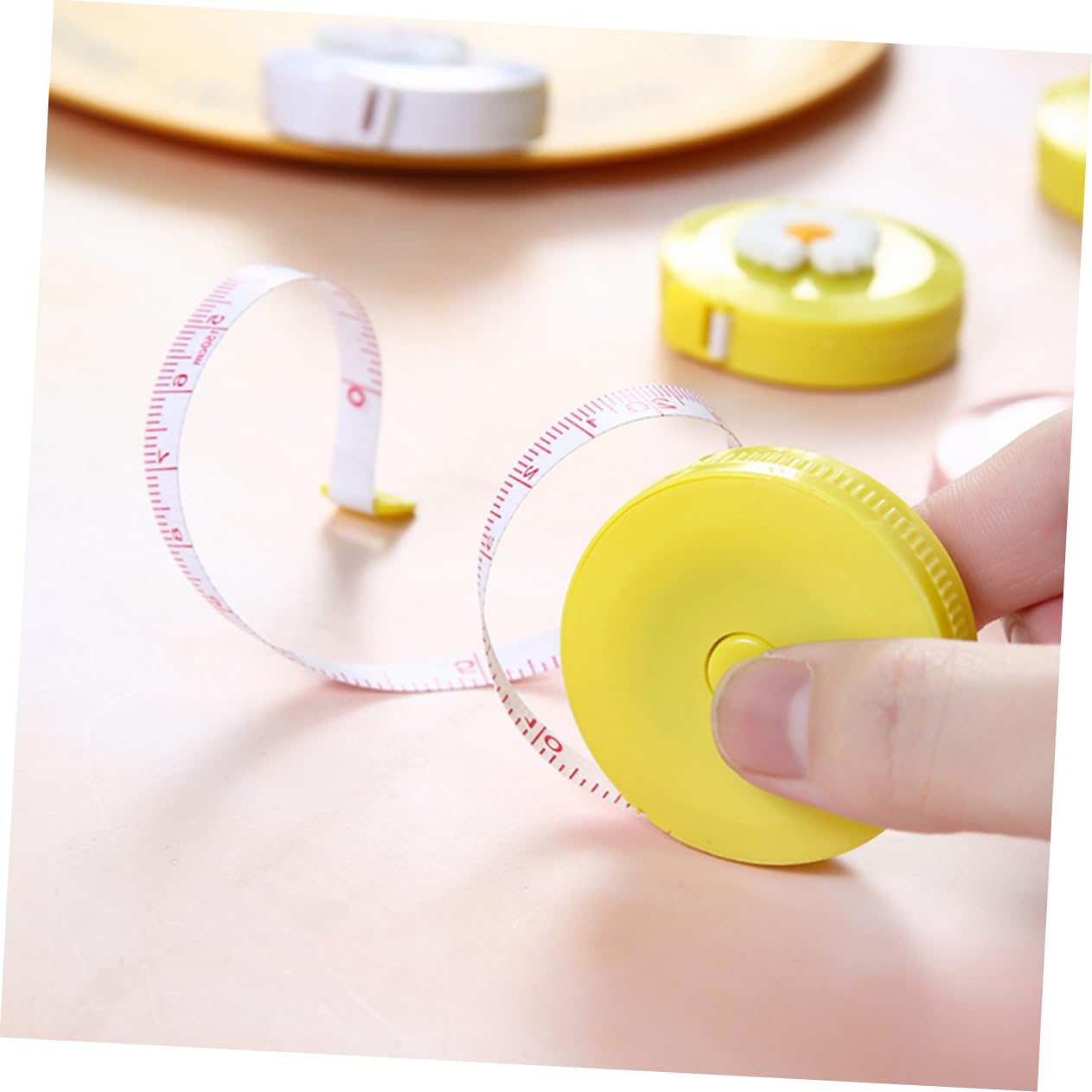3 Series Mini Retráctil Caricatura Para Medidas De Cuerpo Y Manualidades 8 Piezas*3