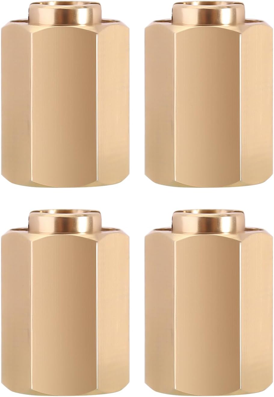 12g/Set Brass Wheel Hex Hub 10mm Extenders Adaptor for TRX4M Redcat Ascent18 1/18 RC Crawler Car Upgrade Parts(12g/Total)