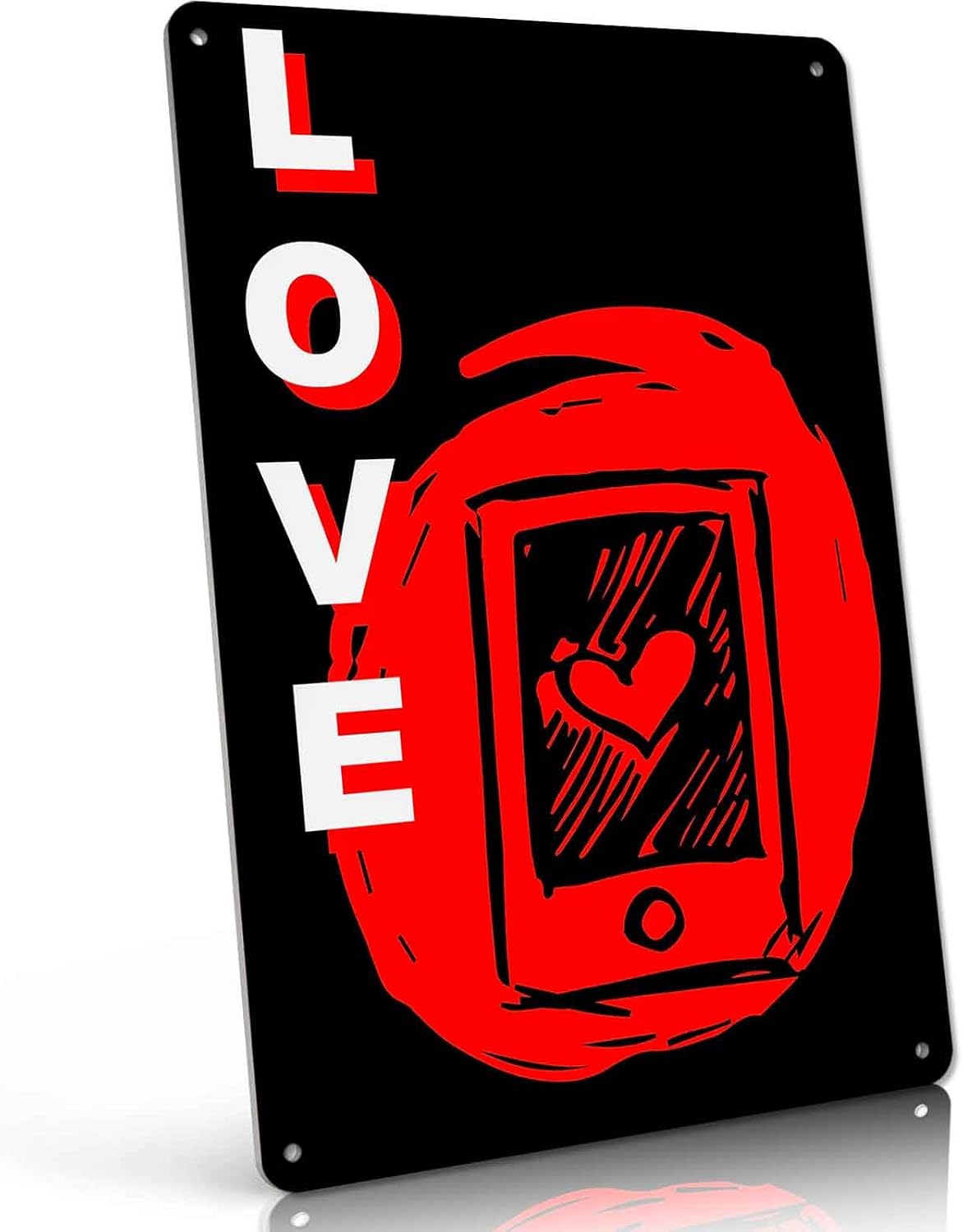 Love Digital Dating Metal Sign 8 x 12 Inch