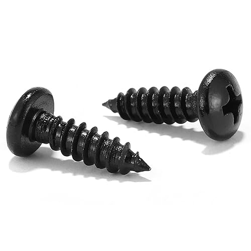 SG TZH - Tornillo de madera #8 x 58 pulgadas, 100 piezas de acero inoxidable 18-8 (304) cabeza de sartén de acero inoxidable autorroscantes,