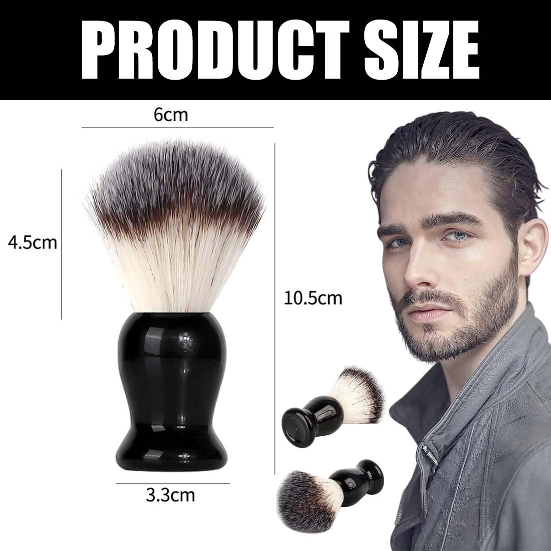 Brosse De Rasage En Poils De Blaireau Avec Support – Marron, Haryali London