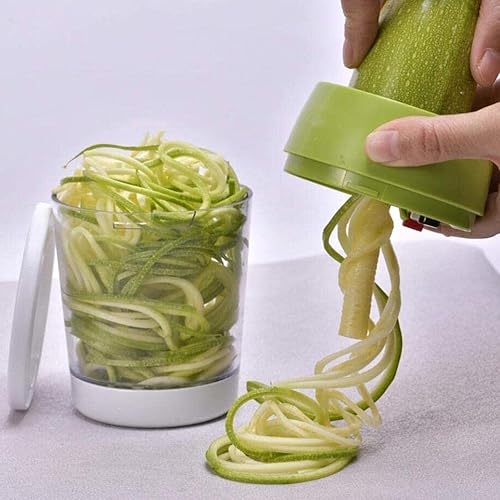 Miniatura 9 de Espiralizador de verduras todo en uno, máquina de espaguetis de calabacín, cortador en espiral de verduras para una preparación de comidas saludable