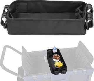 Stroller Tray | Stroller Cup Holder Tray,Non Slip Car Seat Organizer Adapter for Airplane Travel Shopping Nursing Homes Golf Cart Road Trips Wheelchair