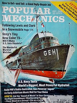 Popular Mechanics December 1968 - Weather Stripping Your House - Music Wall