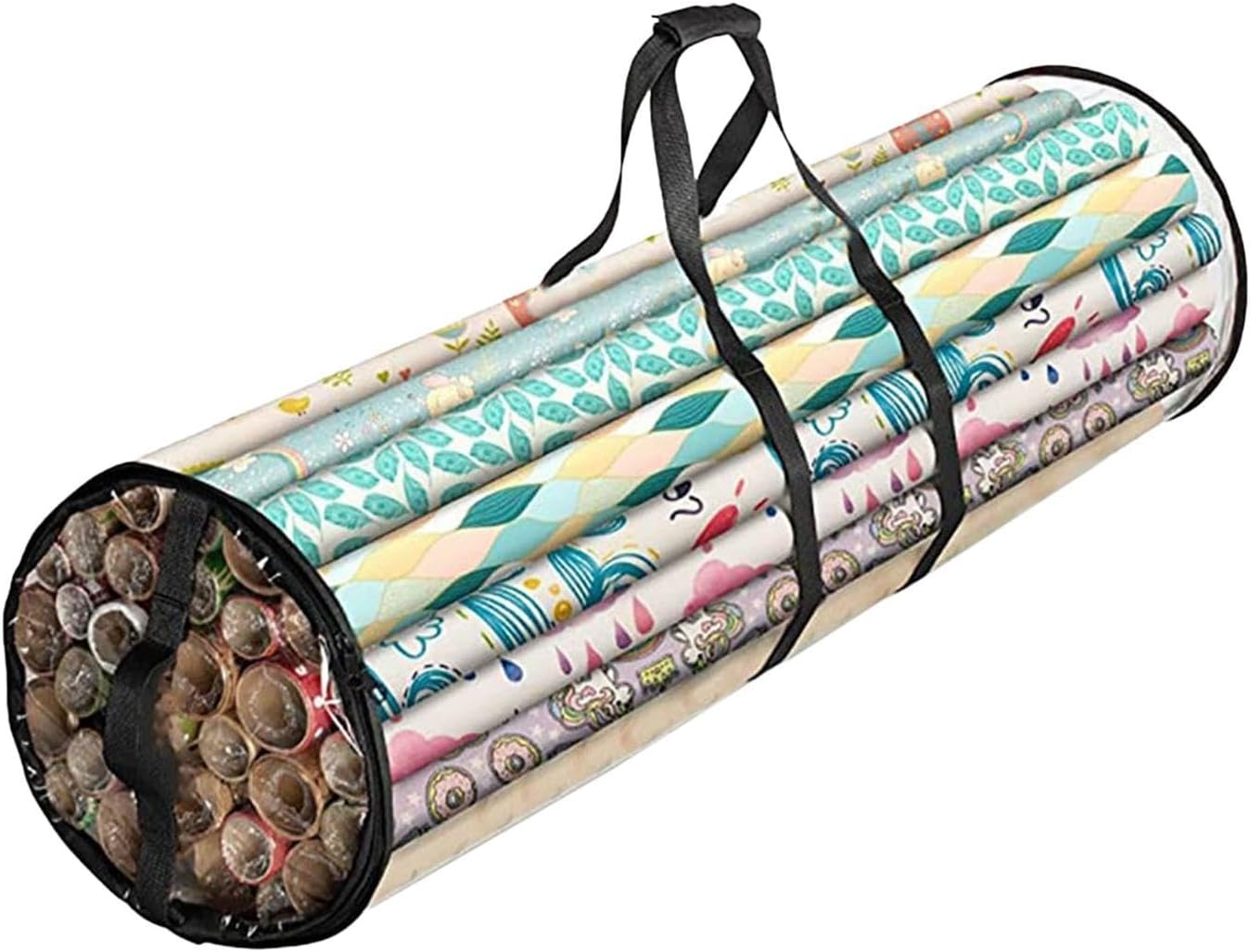 Wrapping Paper Organizer Handle, Clear Window, Totes, Organizer