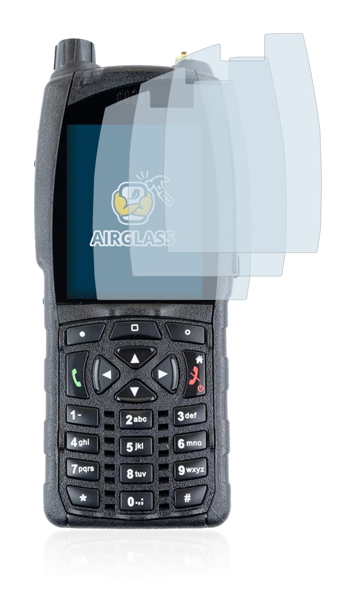 brotect Glass Screen Protector Film Compatible with Sepura SC20 (3 Pack) - Glass-Foil 9H Protection [Scratch Resistant, High Clarity]