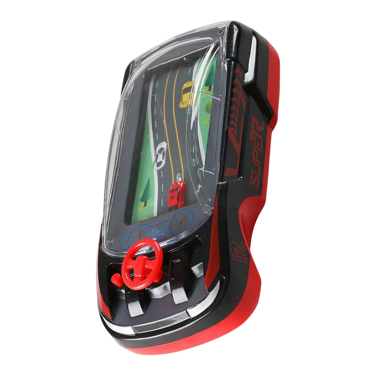 Ahuuen Handheld Racing Car Game - Driving Steering Wheel Toy | Realistic Driving Simulator, Two Player Mode, Interactive Family Toy for Kids Adult