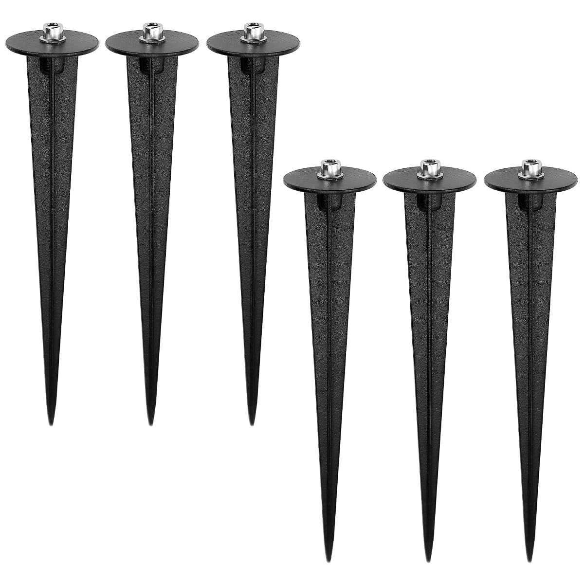 6PCS Light Stakes Stainless Steel Ground Light Spikes for Most Path Lights Lashlights Garden Lights, Landscape