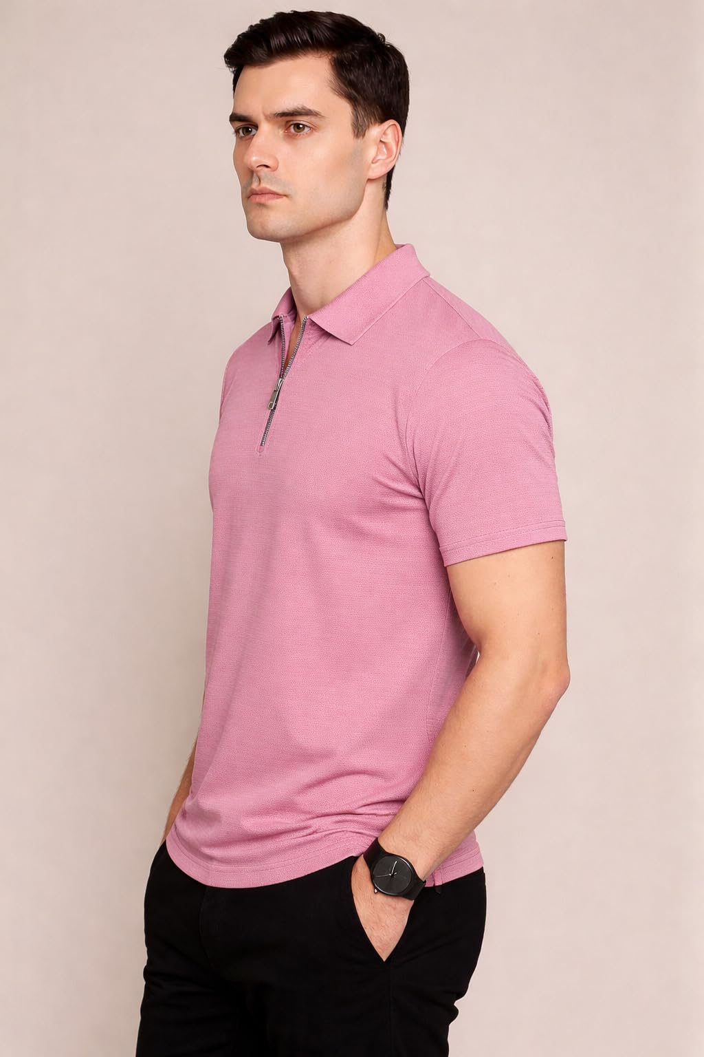 Preneum Men’s Polo T‑Shirt | Comfortable Rich Polycotton, Band Collar, Regular Fit | Stylish & Premium All Day Wear (Available in Plus Sizes) 2