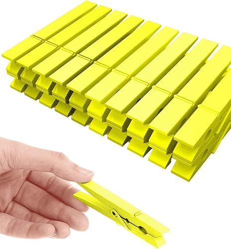 Pinzas de ropa de colores, clips de madera de colores del arco iris, paquete de 50 pinzas decorativas para manualidades, fotos, clips de decoración,