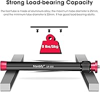 Vista 4 de Manbily Poste de extensión de cardán de aluminio trípode columna central barra de extensión 1/4 "rosca 2 sección tubo para DJI OSMO móvil 2 Zhiyun