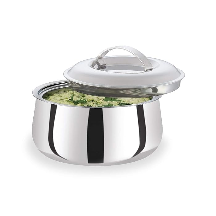 Buy Kansara Stainless Steel Casserole Pot with Lid Oven Safe, Round