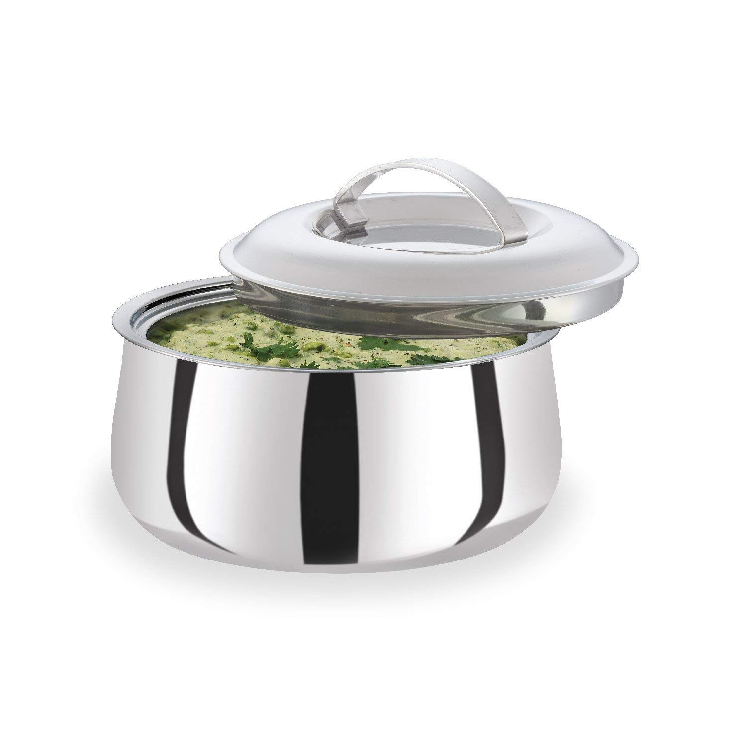 Buy Kansara Stainless Steel Casserole Pot with Lid Oven Safe, Round