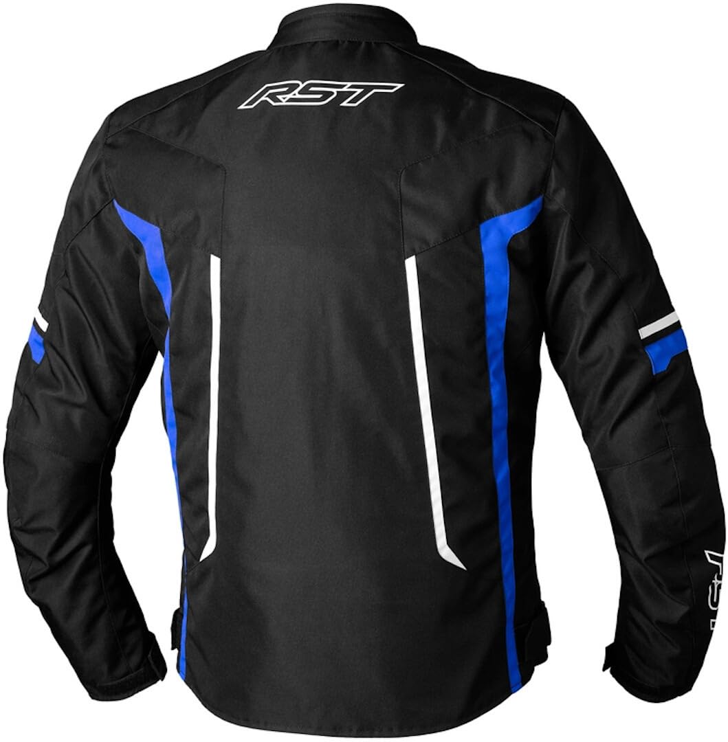 RST Pilot Evo - Chaqueta textil para moto, color negro/blanco/azul, L