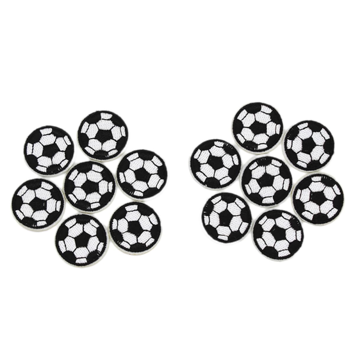 10 Piezas Parches Bordados de Fútbol para Coser en Ropa y Accesorios, Apliques de Tejido para Manualidades y Reparación de Agujeros en Sombreros y Bolsos