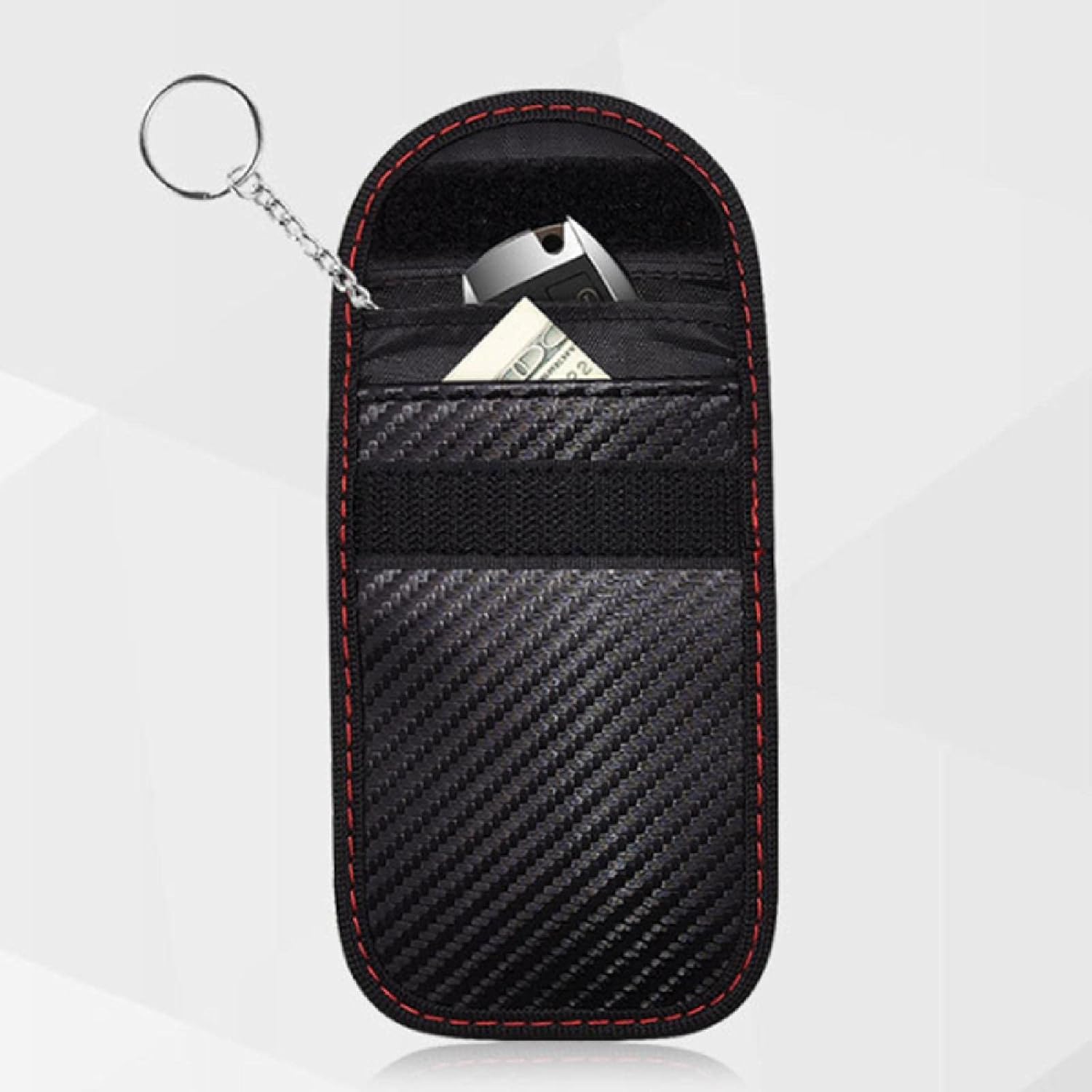 Faraday Bag, Anti-Theft Faraday Bag for Car Keys, Car RFID Signal Blocking, Anti-Theft Pouch, Anti-Hacking Case Blocker for Keyless Car 1PCS