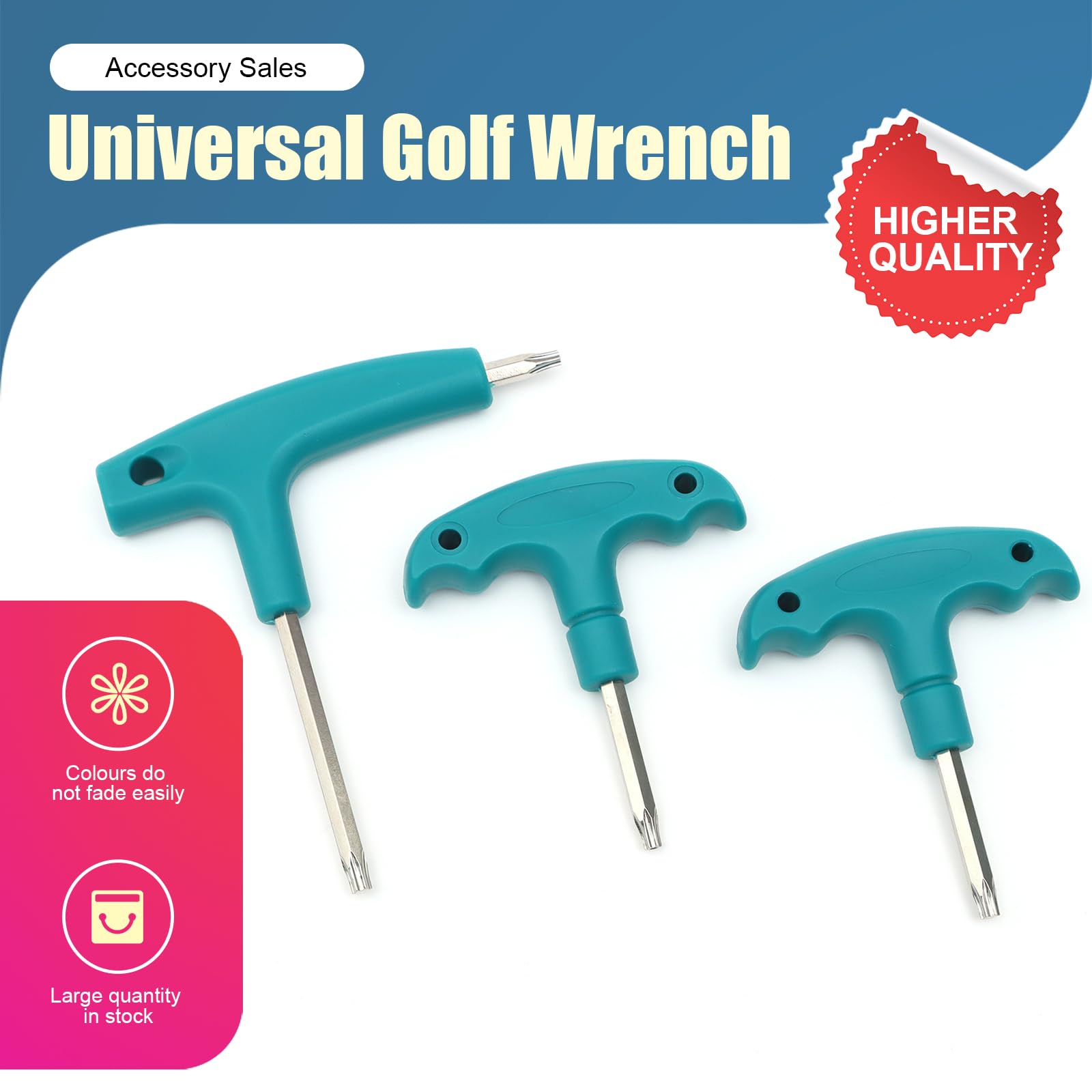 BoltonGolf Wrench Tool Universal Golf Wrenches with Plastic Handle Weight Adjuster Suitable For T20 T25 Golf Club Accessories (T20 T25 wrench)
