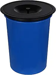 Lixeira De Embutir Pia Bancada 5 Litros Aço Inox Preta Black