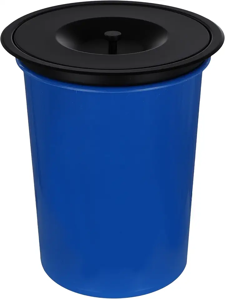 Lixeira De Embutir Pia Bancada 5 Litros Aço Inox Preta Black