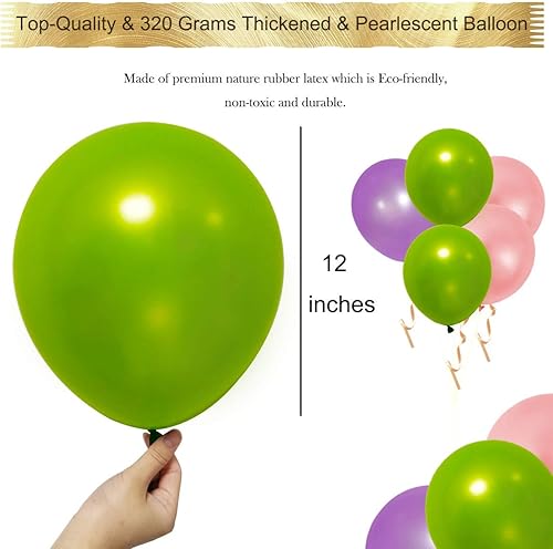 Miniatura 4 de 100 globos gruesos de 12 pulgadas, 11.29 oz para baby shower, cumpleaños, boda, revelación de género, decoración de fiesta de compromiso, rosa