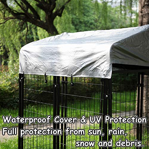 COZIWOW Heavy Duty Outdoor Dog Kennel and Crates for Large Dogs,Pet Playpen Cage House Run Fence Pin Play Pen with Roof… - Image 2