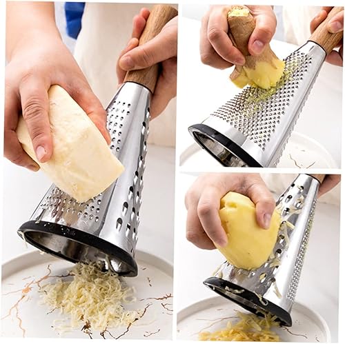 Miniatura 4 de MERRYHAPY Rallador de cocina Esenciales de cocina Rallador de queso manual Rallador de queso resistente Herramientas para el hogar Trituradora de