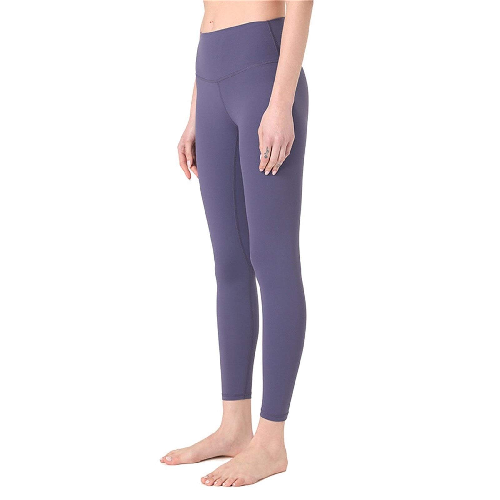 fitness legginsy damskie, Damskie Nagie uczucie Wysokiej talii Legginsy Legginsy Butt Lift Power Flex Slim Jogi Spodnie Aktywne Rajstopy Tummy Control Non See przez rozciągliwe sportowe legginsy do jo