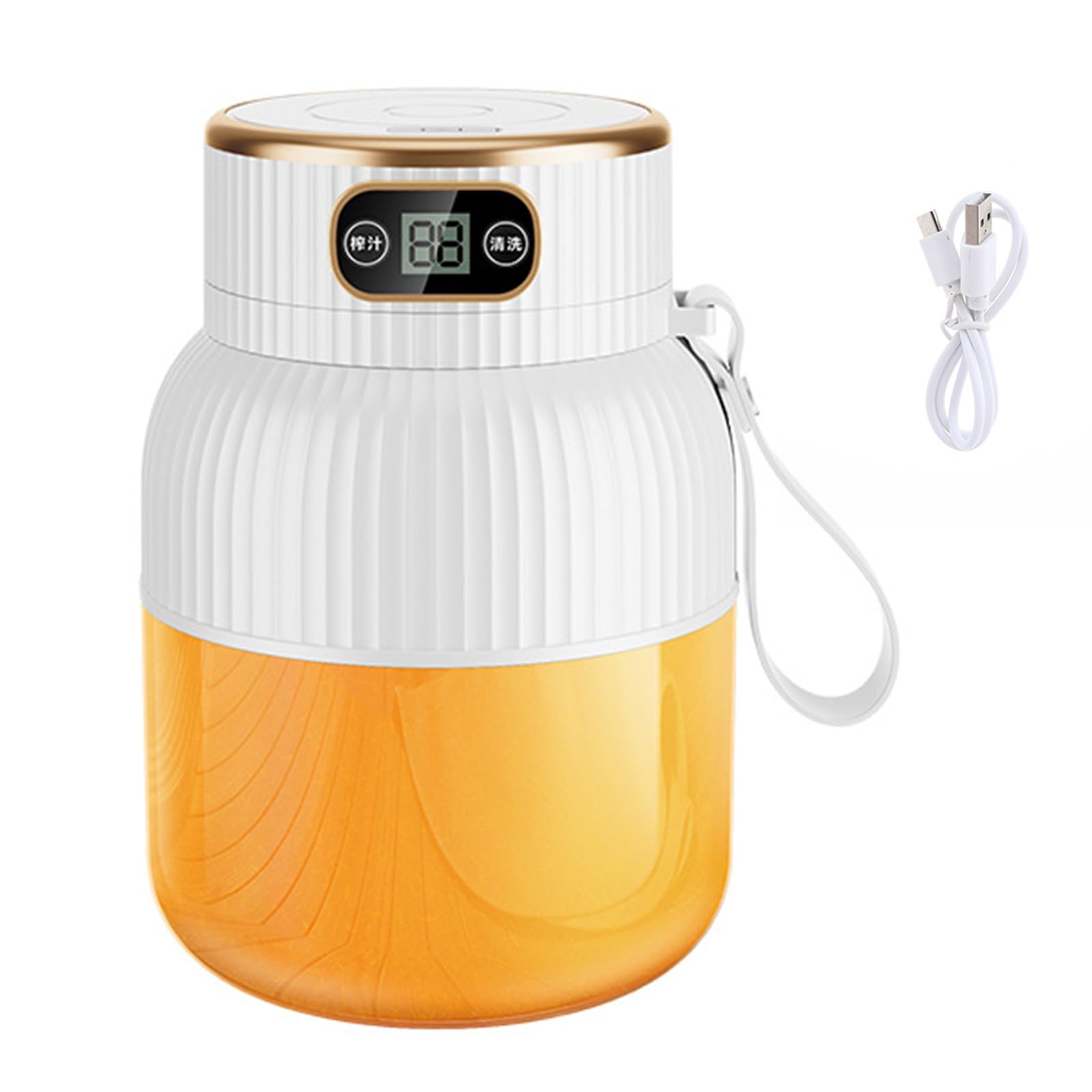 Buxuaaaa Portable USB Rechargeable Juicer Blenders 600ml Capacity Juices Maker Fruit Juicing Cup for Travel and Use Portable Juicer Blenders