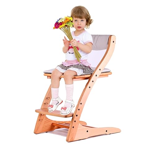 Sillas altas para bebés y niños pequeños, silla de alimentación ajustable con cojín extraíble, silla convertible para niños y adultos, silla alta