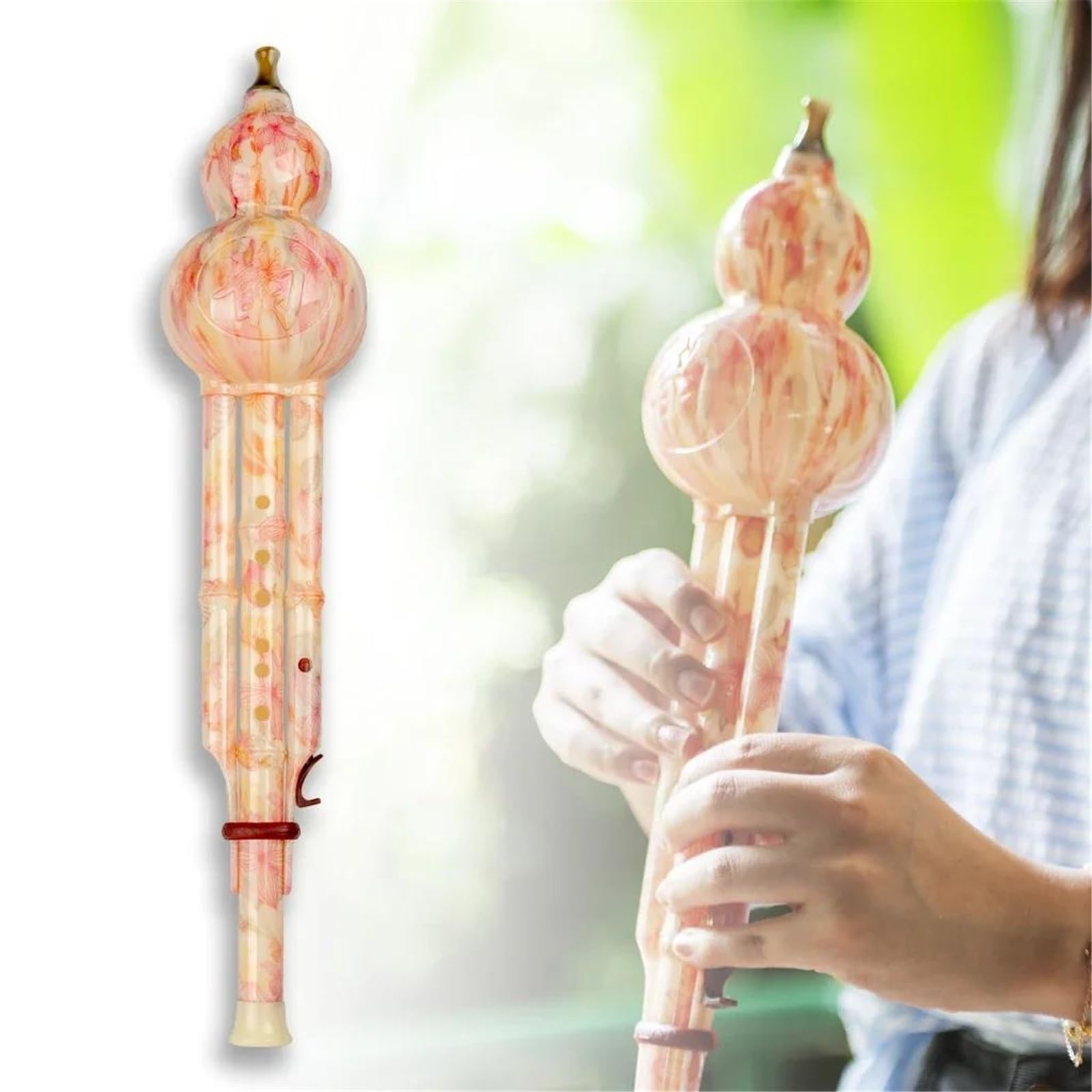 Clave De C Hulusi Instrumento Musical Tradicional Chino ABS Flauta De Calabaza Curcubit Instrumento Étnico Con Funda Protectora