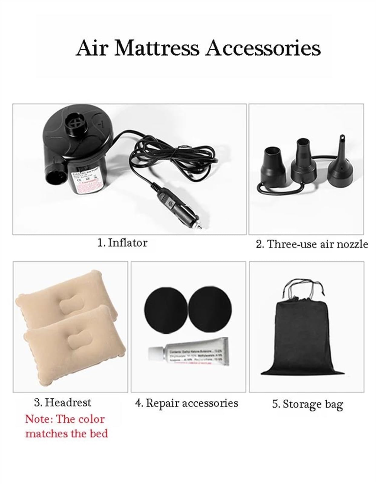 Letto Gonfiabile Materasso Gonfiabile Universale per Auto SUV Gonfiabile Multifunzionale Letto Gonfiabile Accessori per Auto Tappetino da Campeggio Esterno con Pompa Ad Aria(color1)